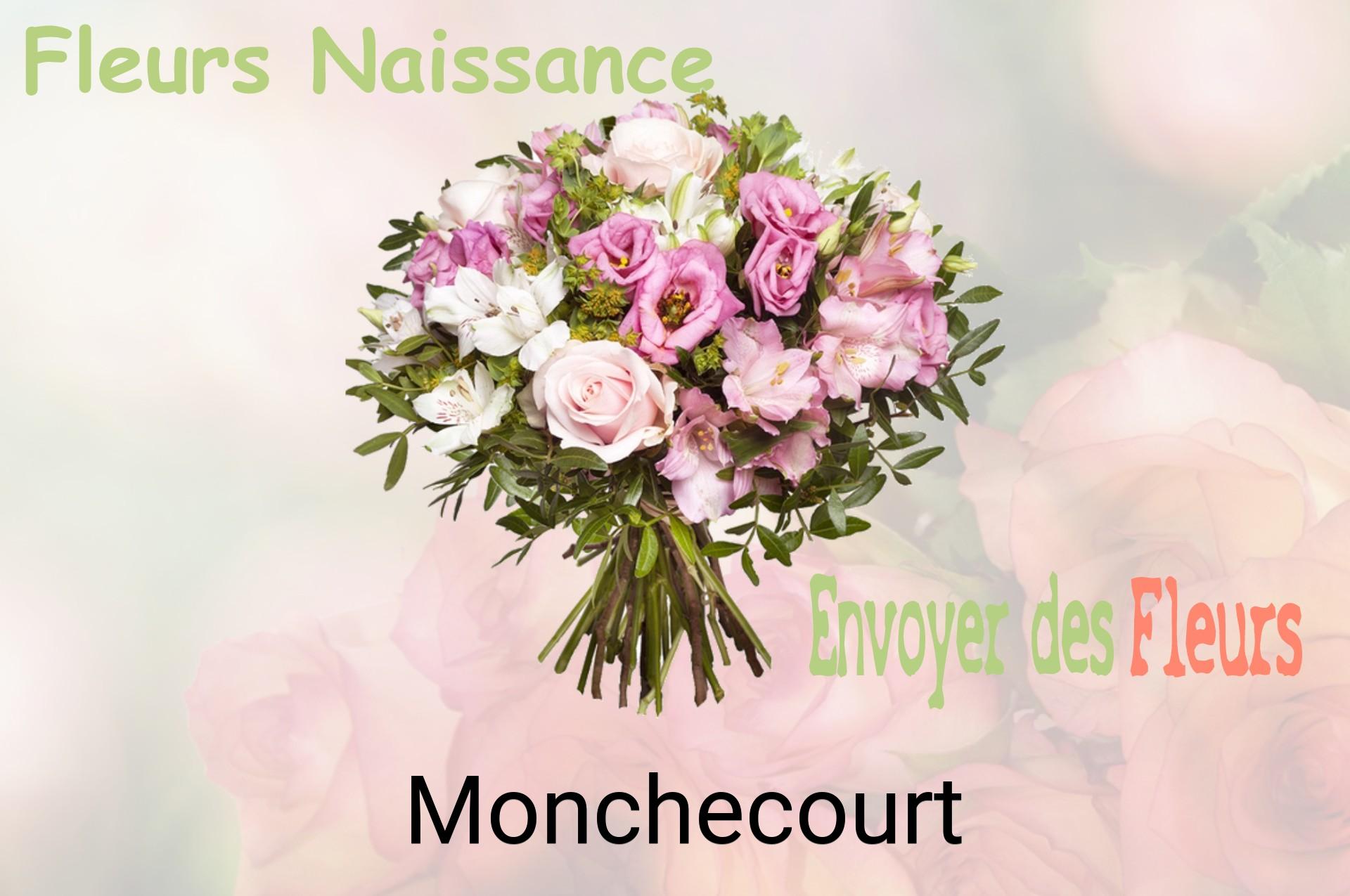 Bouquet de fleurs de naissance livré à Monchecourt